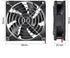 uxcell Cooling Fan 92mm x 92mm x 25mm 9225MS DC 12V 0.25A Long Life Sleeve Bearings with Metal Protector...