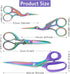 Titanium Coating Sewing Scissors Bundle, Professional Fabric Scissors Set, Ultra-Sharp Stainless Steel Blades, Ergonomic Handle, Great for Tailor,...