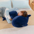 Gentle Whale Plush Toy Ultra Soft Cotton Sea Mammal Doll Cozy Companion for All Ages Children Best Birthday Gift pillow (blue 18inch)...