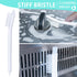 Small Cleaning Brushes Set, 4 pcs Crevice Household Cleaning Tool for Window Track Groove Sliding Door Bottle Gaps Humidifier Baseboard, Tiny Deta...