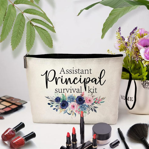 Assistant Principal Survival Kit Cosmetic Bag?Assistant Principal Gift ?Thank you Assistant Principal Gift?Assistant Principal Retirement Gift? Gr...