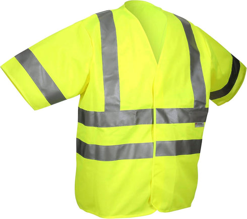 3M Reflective Short Sleeve Safety Vest Featuring Scotchlite Reflective Material...