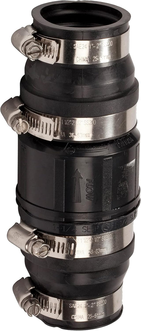 Red Lion 14942901 SCV114 1-1/4-Inch and 1-1/2-Inch ABS Vertical Sump Pump Check Valve, Black...