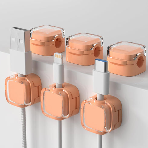 Magnetic Cable Clips, Home Multipurpose Cable Management for Car and Office Supplies, Self Adhesive Cable Organizer Clip. Magnetic Cable Holder (6...
