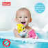 Kidzlane Shark Bath Toy for Babies and Toddlers | 2-Pack Pink and Yellow Bath Toy with Sound Effect | Weeble Wobble Toy for Babies | Shark Toy for...