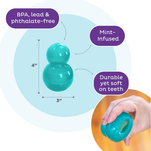 Outward Hound Double-Tuff Interactive Treat Stuffer Dog Chew Toy, Durable Dog Toy, Medium, Blue...