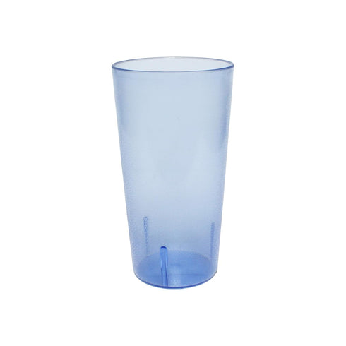 32 oz. (Ounce) Restaurant Tumbler Beverage Cup, Stackable Cups, Break-Resistant Commerical Plastic, Set of 4 - Blue...