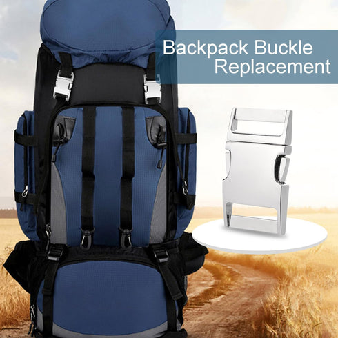 CooBigo 10 Pack Bulk Dog Collar Hardware Metal Buckle 1 inch Webbing Backpack Buckle Replacement Backpack Strap Kit Prong Collar Clip Buckles(Silv...