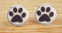 Custom Classic Jewelry Tuxedo Shirt Sliver Cufflinks Men's Unique Business Wedding Gifts (Dog Paw Print)...