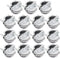 15Pack 1/2" NM Clamp Type Cable Connectors for Metallic Conduit Protect Cables Silver-Zinc...
