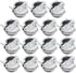 15Pack 1/2" NM Clamp Type Cable Connectors for Metallic Conduit Protect Cables Silver-Zinc...