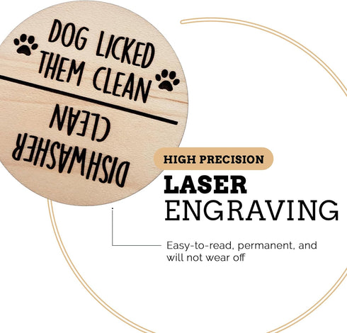 Funny Kitchen Gadgets Clean and Dirty Sign for Dishwasher, Apartment Essentials for First Apartment Must Haves, Funny Clean Dirty Magnet for Dishw...