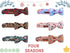 Elegant little tail Halloween Dog Collar, Pumpkin Print Pet Collar Bowtie Dog Collar Holiday Adjustable Pet Gift Collars for Small Medium Large Do...