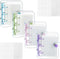 4 Pack Mini Transparent 3 Ring Binder Covers with Mini Binder Inner Paper and Pockets Clear Soft PVC Notebook Closure Loose Leaf Folder Round Ring...