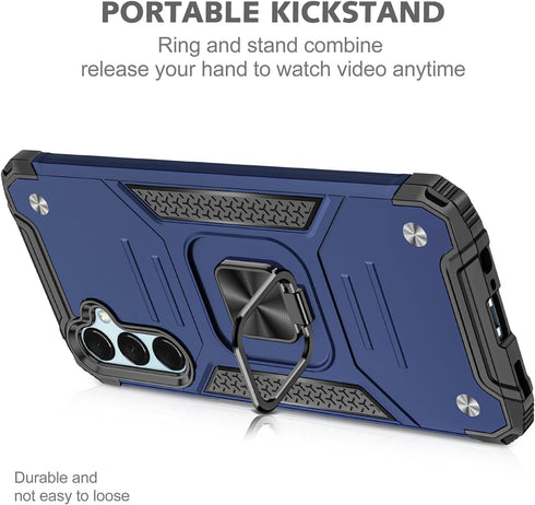 Galaxy A25 5G Case Military Grade Built-in Kickstand Case with Stand Holster Armor Heavy Duty Shockproof Cover Protective Case for Samsung Galaxy ...