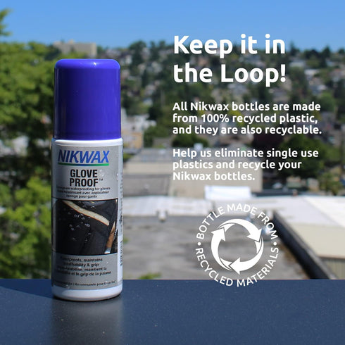 Nikwax Glove Proof High Performance Waterproofing Treatment Restores DWR Water Repellency for Leather, Fabric, Synthetic, Insulated, Gloves and Mi...