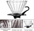 V60 02 Cone Glass Coffee Dripper, 1-4 Cups, Pour Over Coffee Maker, Reusable Coffee Filter Cup, Slow Brewing Accessories for Home, Cafe, Party...