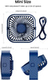 TOPK USB Desk Fan 2Pack Mini Personal Fan Portable, Strong Airflow & Quiet Operation, USB Powered, Three-Speed Wind Small USB Fan for Desk, 360° R...