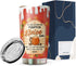 The Season for Pumpkin Spice Tumbler 20Oz - Pumpkin Halloween Tumbler 20Oz Pack 1 - Stainless Steel Travel Tumbler - Halloween Cup Gift for Men, W...