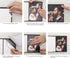 Neil Enterprises Inc. 2.5" x 3.5" Black Leather Self-Stick Photo Album - Holds 10 Photos...