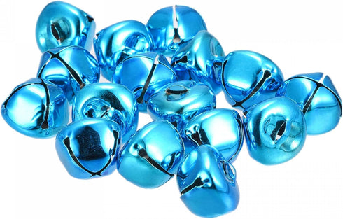 uxcell Jingle Bells, 1" 48pcs Carbon Steel Craft Bells for DIY Christmas, Blue...