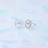 Boma Jewelry Sterling Silver Circle Mountain Peak Stud Earrings...