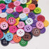 Libiline 100pcs Resin Button Solid Color 4Holes Craft Clothe Sewing Card Making Sweater Shirt (Multi-color, 9/20"(11mm))...