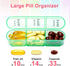 Odaro Pill Organizer 3 Times a Day - Portable Weekly Medicine Box, Waterproof Weekly Medicine Box for Fish Oils, Vitamin, Supplements (Pink)......