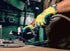 SHOWA Atlas KV300 Natural Latex Palm Coated Cut Resistant Safety Glove with Kevlar Liner, X-Large (1 Pair),Yellow/Blue...