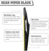 Rear Wiper Arm Blade Nut Set Replacement for Toyota Sienna 2011-2017 Vehicles,Rear Wiper Cover Accessories Assembly, Wiper Cap Set for Back Windsh...