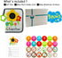ABCKEY My Family And Friends Baby Photo Album With Sunflower Baby-safe mirror Holds 18 Photos Colourful...