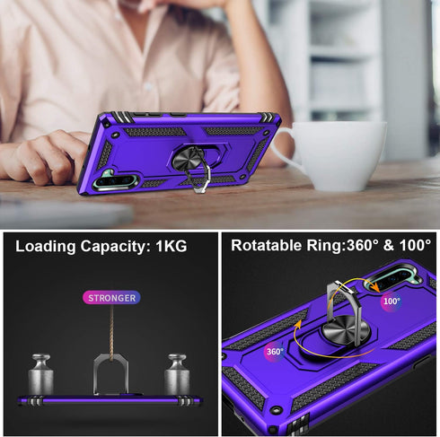 LUMARKE for Galaxy Note 10+ Plus Case,Pass 16ft. Drop Test Military Grade Heavy Duty Protective Phone Cover with Magnetic Ring Kickstand Compatibl...