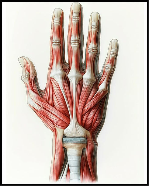 Posterizer 1 pcs-artistic illustration of the human hand 2-Teachers & Classrooms-Abstract & Modern Art-School and classroom art- unframed wall art...