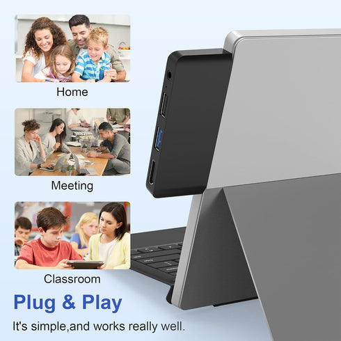 Surface Go Accessories HDMI Adapter for Microsoft - Surface Go/Go 2/Go 3 Docking Station with 4K HDMI + USB 3.0/2.0 Port + 3.5mm Audio Adapter, Do...