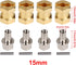 INJORA RC Hex Hub 12mm Brass Wheels Hex Hub Extension Hex Drive Adapter for 1/10 RC Crawler Axial SCX10 90046 D90 (15mm)...