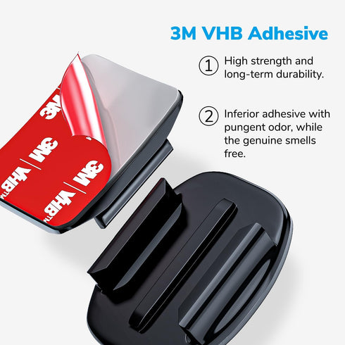 Sametop Helmet Sticky Mounts Adhesive Buckle Mount Screw Accessory Kit Compatible with GoPro Hero 12 11 10 Max 9 8 7 6 5 Session DJI Osmo Insta360...