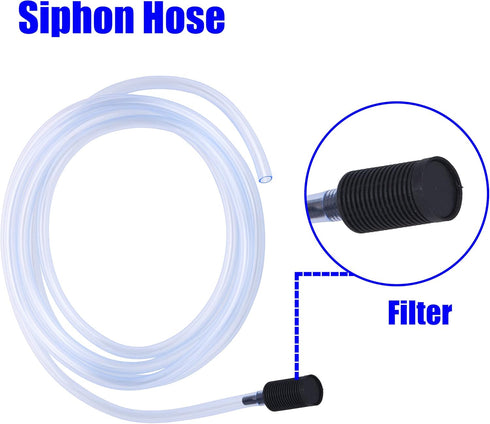 PWACCS Pressure Washer Siphon Hose with Filter, Downstream Soap Chemical Injector Parts for Power Washing, 10 Feet, 2 Filters...
