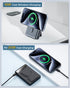 KPON Magnetic Wireless Power Bank with iWtach Charger, MagSafe-Compatible Portable Charger with Foldable Stand, 10,000mah PD Fast Battery Pack for...