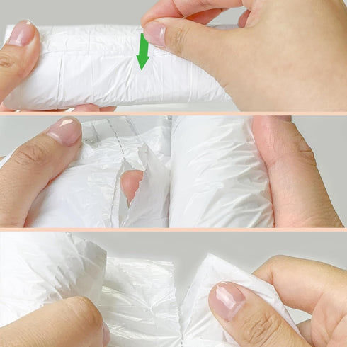 2.6 Gallon Small-Trash-Bags Plastic Drawstring Garbage-Bag - Mini Tiny White Unscented 80 Count For Bathroom Car Can Restroom Office Liners Waste ...