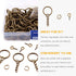 Rustark 450 Pcs 20mm Bronze Split Key Chain Rings with Chain and Jump Ring Bulk, Screw Eye Pin Keychain Parts Kit for Crafts Supplies Jewelry Maki...