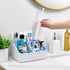 VITVITI Toothbrush Holders for Bathrooms, 6 Slots Toothpaste Bathroom Counter Organizer for Kids, Plastic Bathroom Organizer for Countertop/Sink/V...