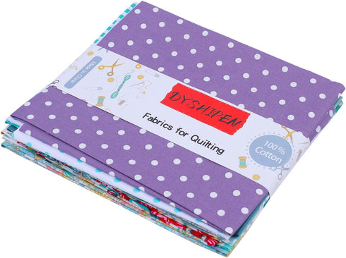 8Pcs 18" x 22" Cotton Fabric DIY Making Supplies Quilting Patchwork Fabric Fat Quarter Bundles DIY for Quilting Patchwork Cushions Cotton Fabric f...