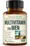 Multivitamin for Men - Daily Mens Multivitamins & Multiminerals Supplement for Energy, Focus and Performance. Mens Vitamins A, C, D, E & B12, Zinc...