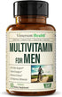 Multivitamin for Men - Daily Mens Multivitamins & Multiminerals Supplement for Energy, Focus and Performance. Mens Vitamins A, C, D, E & B12, Zinc...