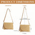 Straw Shoulder Bag Clutch Crossbody Bag Beach Handmade Bag Woven Rattan Bag for Women Envelope Purse Wallet...