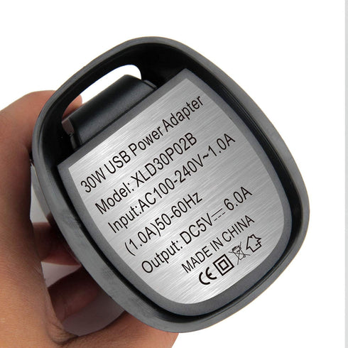 6-Port USB Wall Charger Desktop Charging Station Quick Charge,Compatible with lphone15, 14,13, 12, 11, XS, XR, X, SE, 8, 7, Ipads, Samsung Galaxy,...