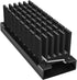 SSD Heatsink M.2 2280 NVMe SSD Aluminium Heatsink Cooler with Thermal Pads for PCIE NVMe M.2 SSD, SATA M.2 SSD (Black HS-0130)...