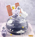 LaVenty 7 PCS Space Cake Cupcake Decoration Rocket Cake Decoration Astronaut Cake Decoration for Outer Space Birthday Cupcake Decoration...