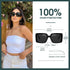 Vintage Square Polarized Sunglasses for Women Trendy 90s Thick Rectangle Sun Glasses UV400...