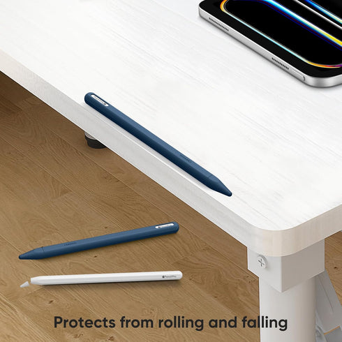 Fintie Silicone Sleeve for Apple Pencil Pro & Apple Pencil 2nd Generation, Light Pen Skin Case Cover Soft Protective Grip Holder with 2 Nib Covers...